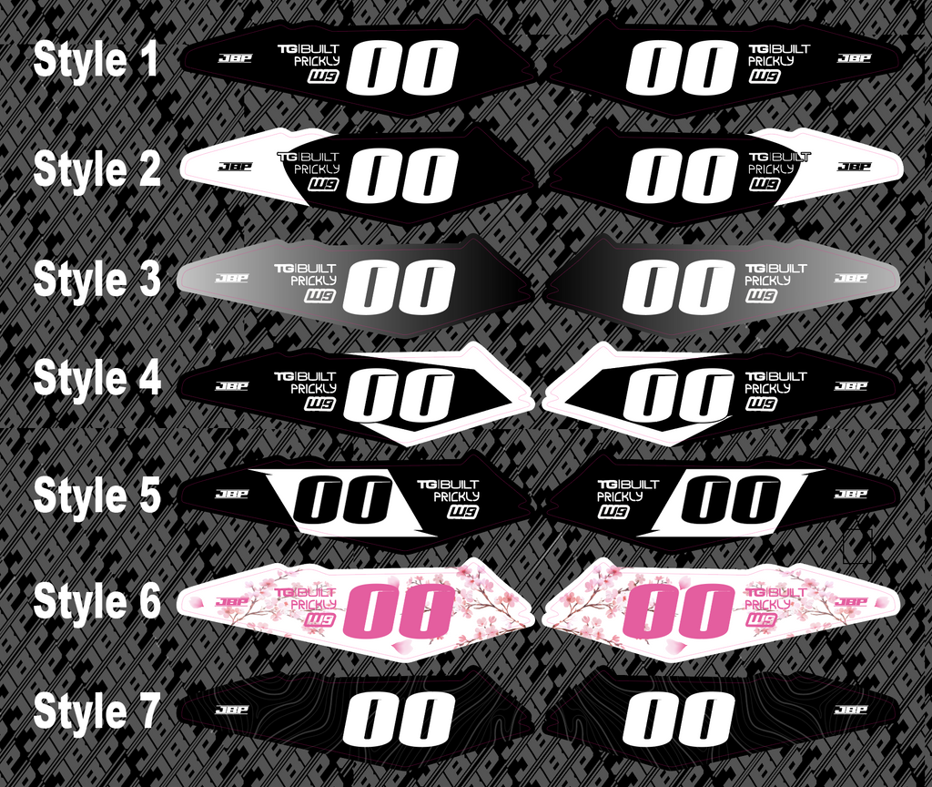 Side Fender E-Bike Decals LBX/Eride Pro