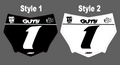 Motocuts Race Front Plate Decal